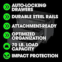 Vista 7 de FLEX STACK PACK - Caja de herramientas de 3 cajones con sistema de almacenamiento, FS1105, gris/negro