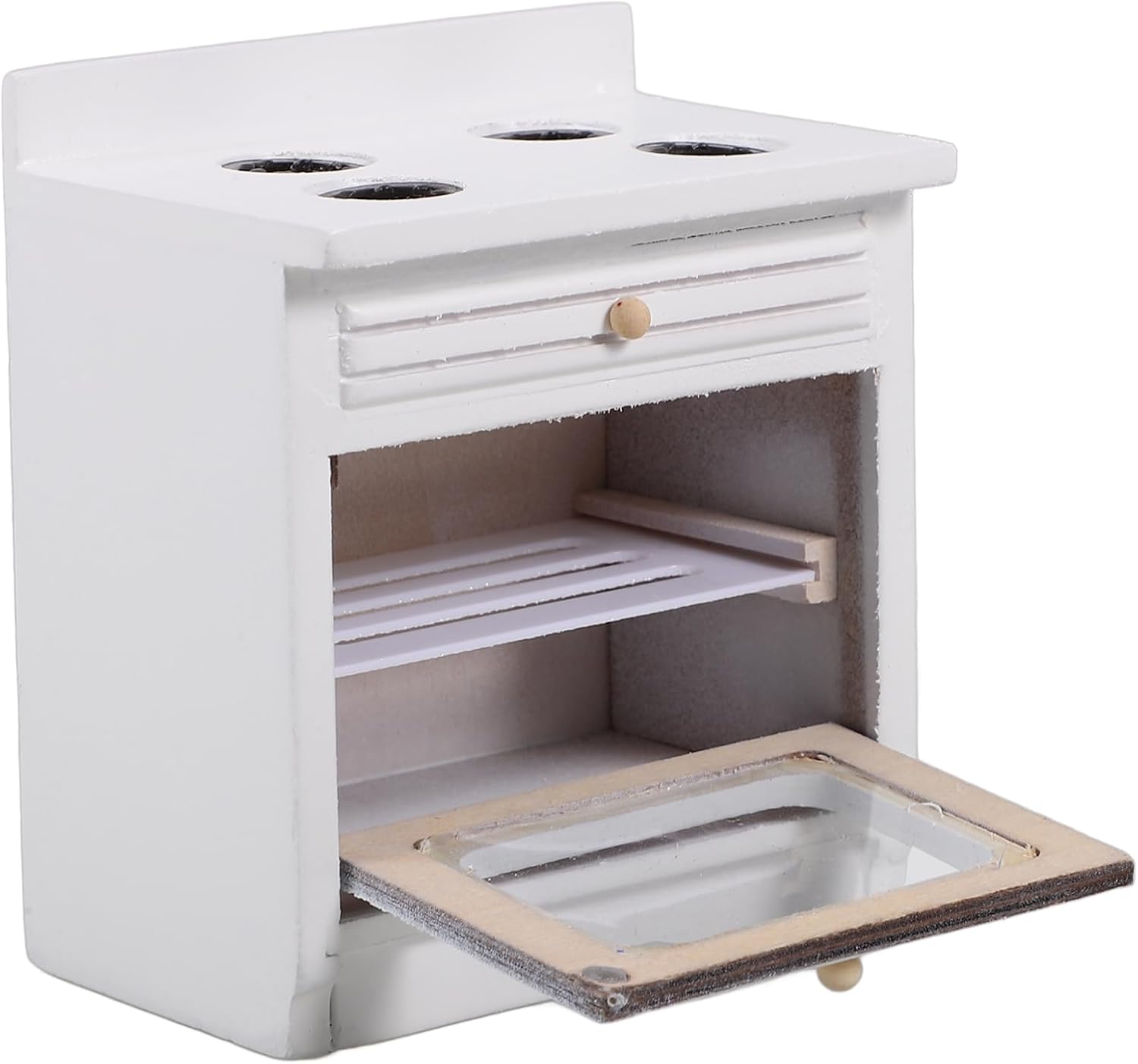 WOONEKY Dollhouse Kitchen Stove Mini Kitchen Accessory Play House Toy