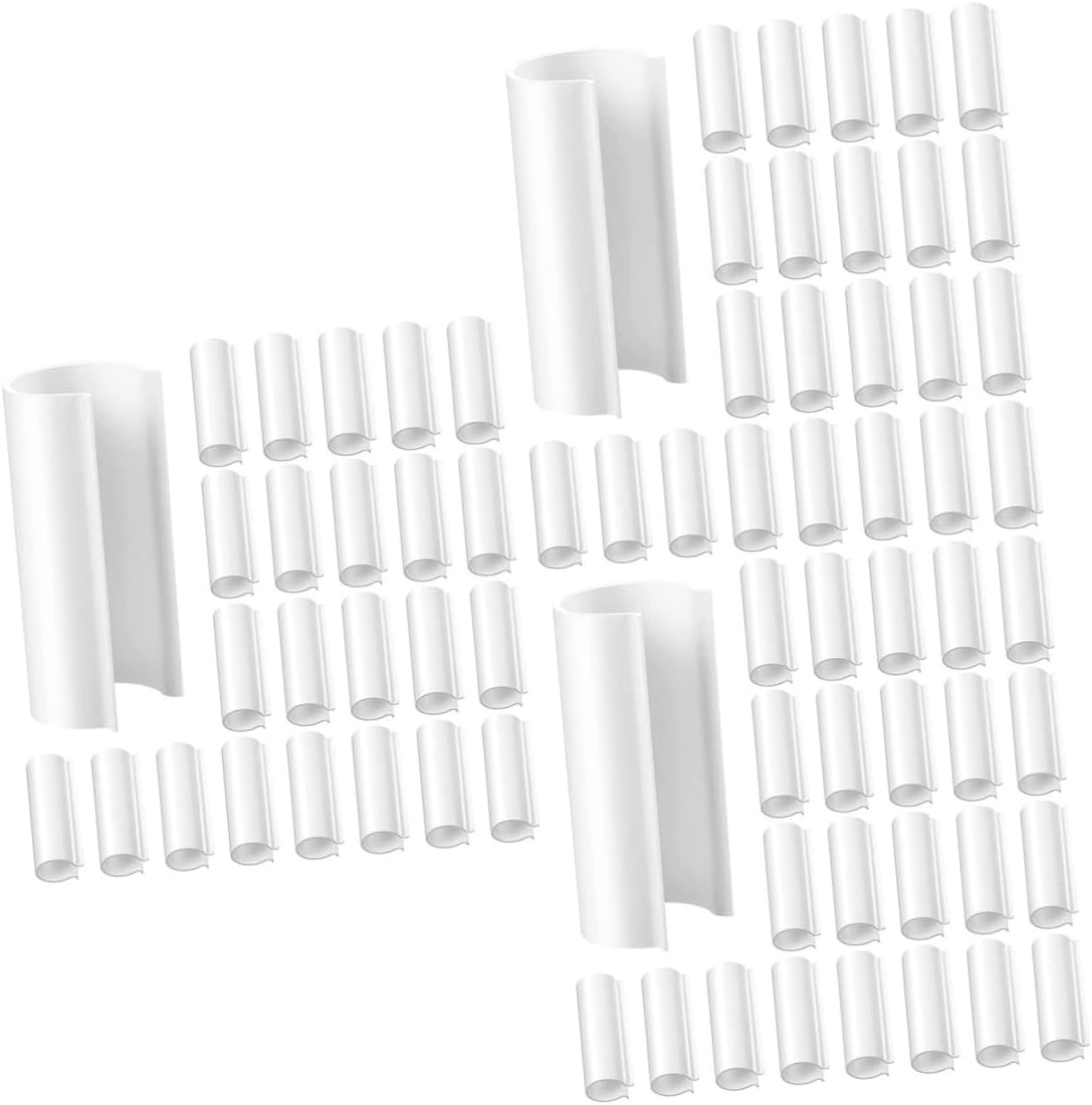 Sosoport 96pcs Greenhouse Tube Clips Heavy-duty Gardening Clips for Sunshade Nets Cold Frames and Row Covers Material for Easy Installation