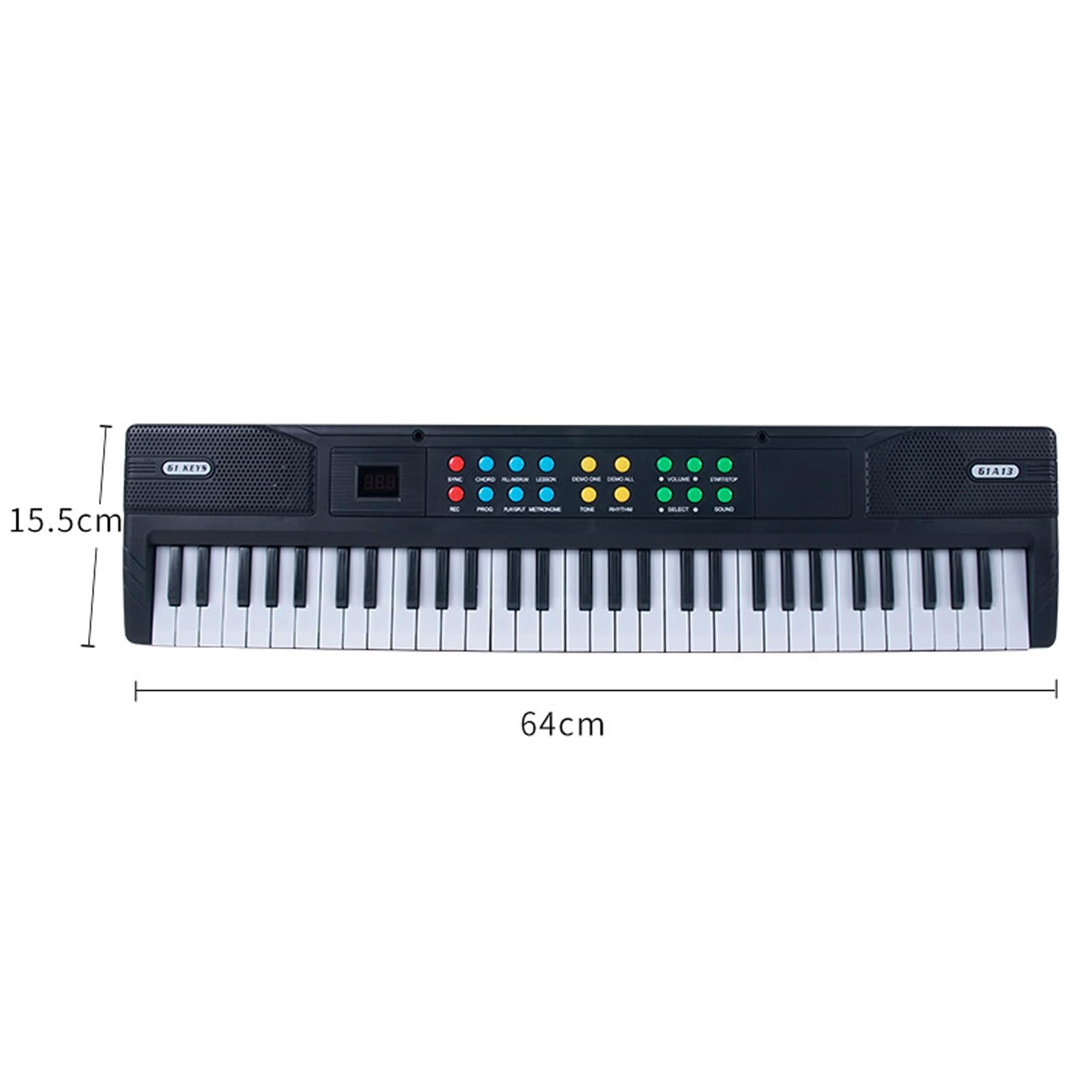 Wszechstronna Klawiatura do Cyfrowych Instrumentów Muzycznych z Metronomem Mikrofonowym do Nauki