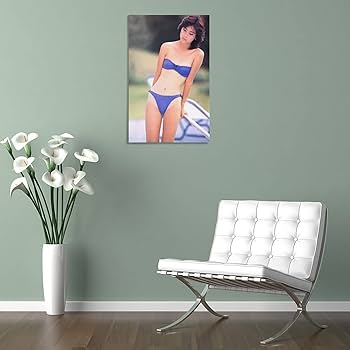 Amazon.co.jp: OBLEKT中山美穂ぶら下げ写真 キャンバス アートパネル