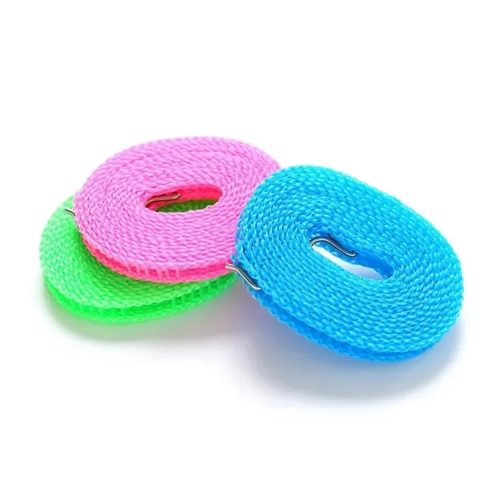 Tragbare Wäscheleinen Winddichtes Nylon-Wäscheleine-Seil Zaun-Wäscheleine Trocknen Quilt Seil(Type1,3M)