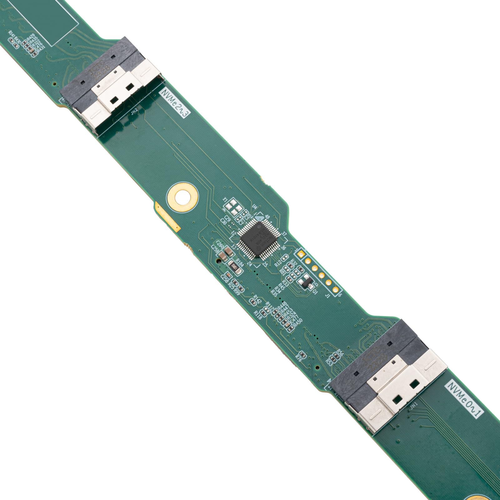 SilverStone Technology SST-RAC-BP-304N, Backplane Serveur 4 Baies 2,5"/3,5" avec Prise en Charge des SSD U.2,Prend en Charge jusqu'à 4 SSD PCIe Gen 4 NVMe U.2 (SFF-8639).
