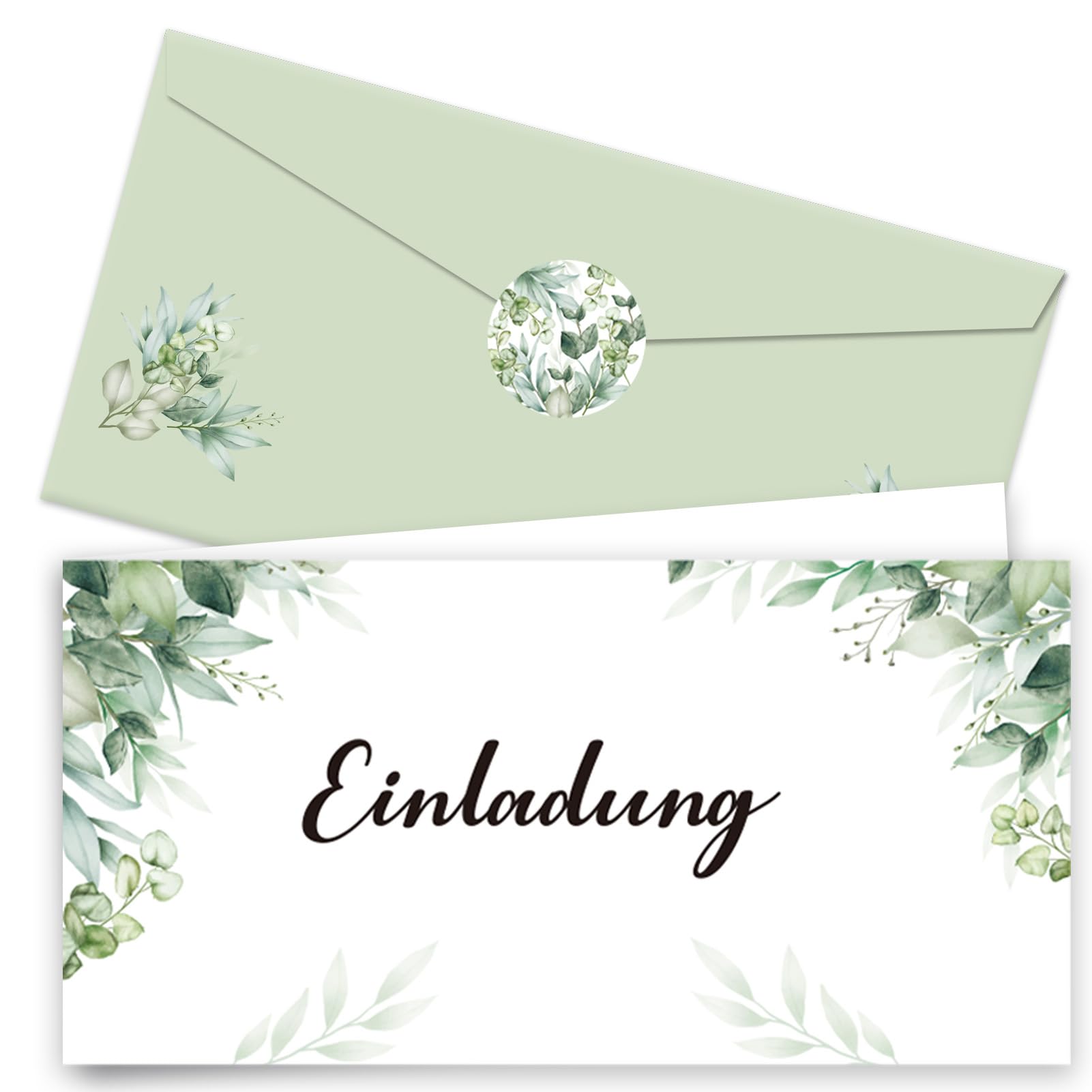 TKGEOUE 15 tarjetas de invitación, invitación juvenil, tarjetas plegables con sobre, invitación para bautizo, DIN A6, invitación plegable, invitación de cumpleaños, sobres elegantes, bodas,