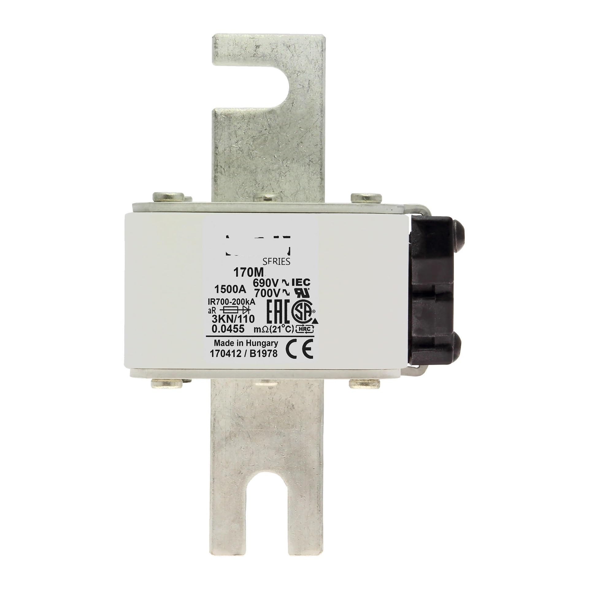 QRUYHBAJU Fuse 170M6268 Fuse 170M6268 Flat end Installation