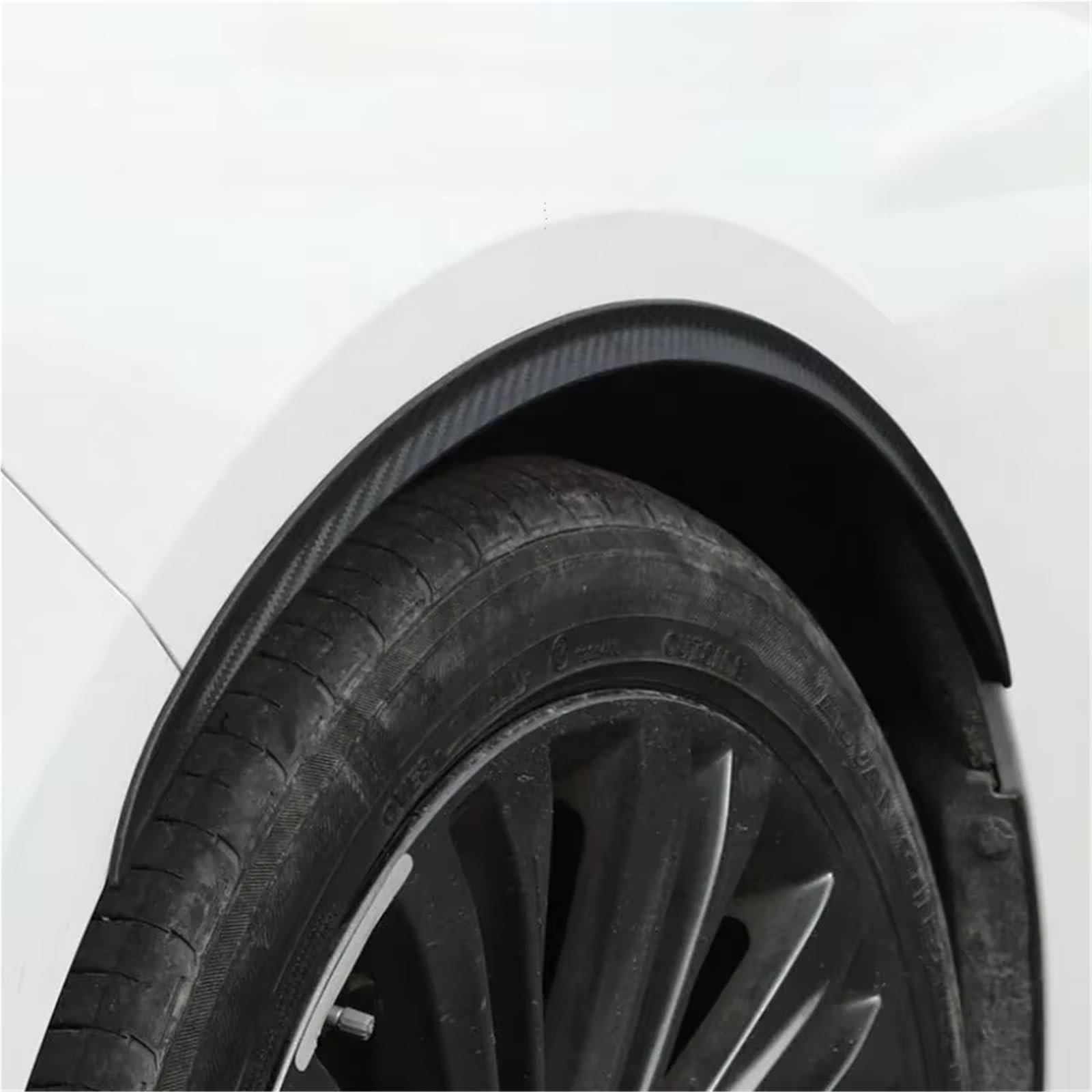 Guardabarros Coche Embellecedor Protector Universal para Cejas de Rueda de Coche Guardabarros con Tornillos