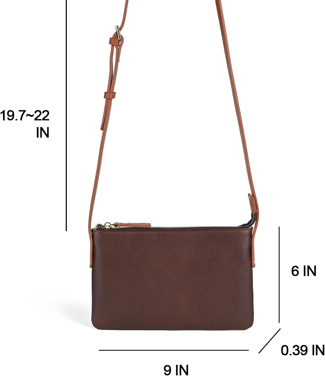 Small Crossbody Shoulder Bag for Women,Genuine Leather Clutch Wallet Purse,Mini Phone Bag with Adjustable Strap