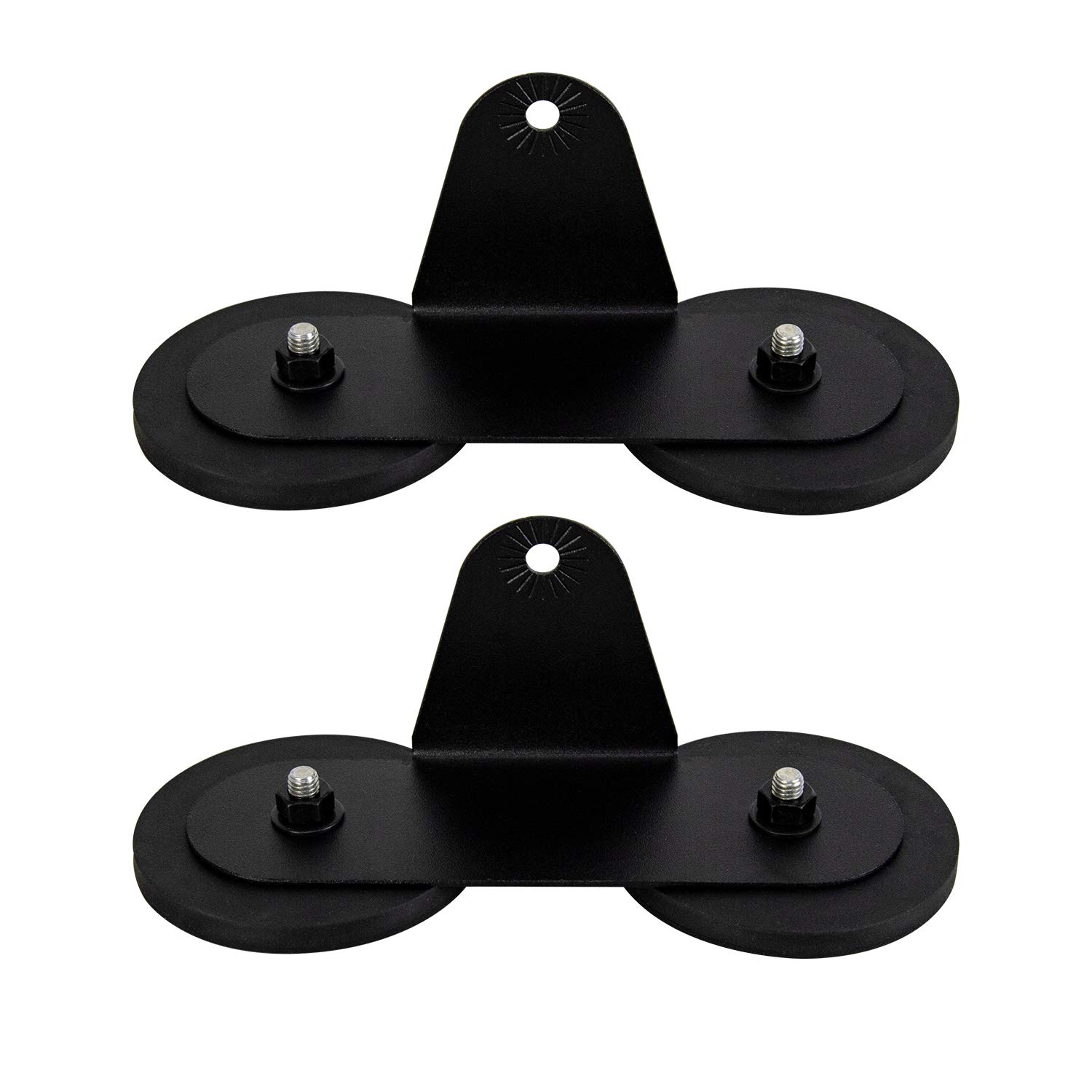 Willpower 2 soportes de montaje magnéticos universales con ventosa para barra de luz LED recta curvada de montaje lateral, luces antiniebla en el techo del capó