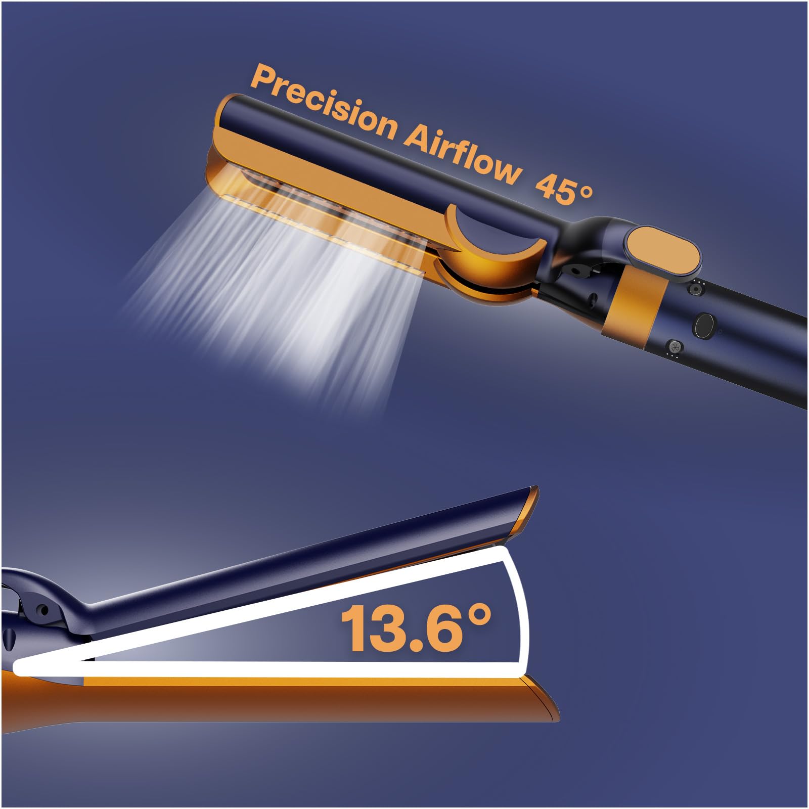 Nakładka Prostownicy do Dyson Airwrap od MMOBIEL – Kompatybilna z HS01,HS05 & HS08 – Prostownica Airflow do Suszenia & Gładzenia Wilgotnych Włosów, Bez Płyt, Zmniejsza Puszenie & Łamliwość – Niebieska