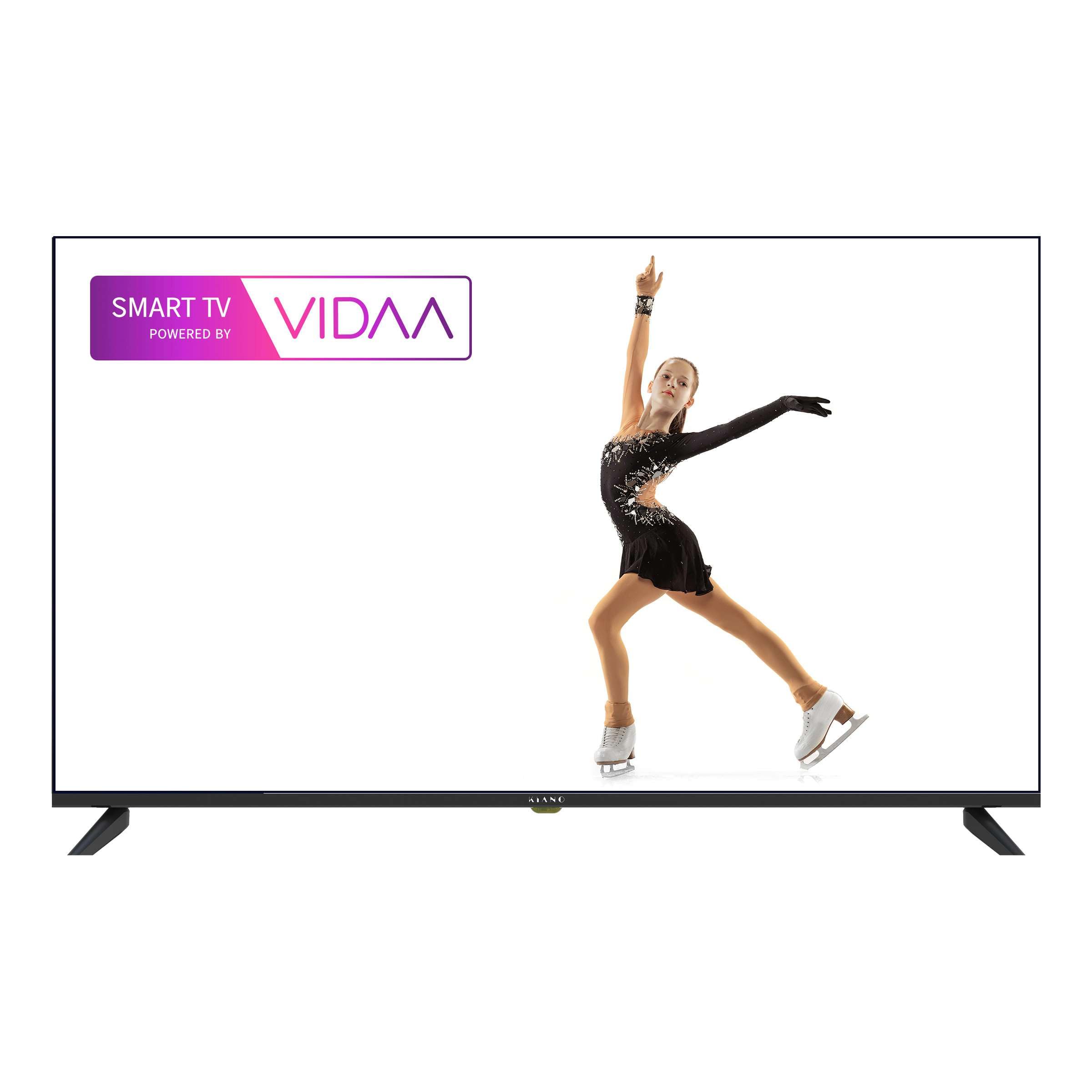 Kiano Elegance 50" Smart TV VIDAA, UHD 4K, D-LED, HDR, Dolby Digital Plus, Wi-Fi, HDMI/USB, DVB-T2/S2/C, Diseño sin Marco, Grabación PVR, 178° Ángulo de visión