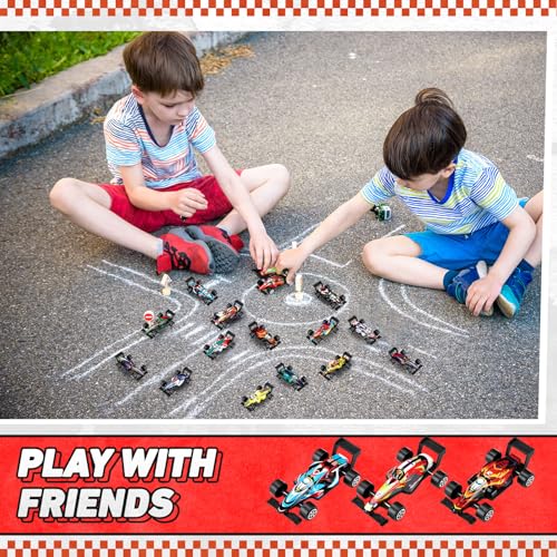 Set de 24 autos a escala pequeños tipo pull back de juguete miniatura 6