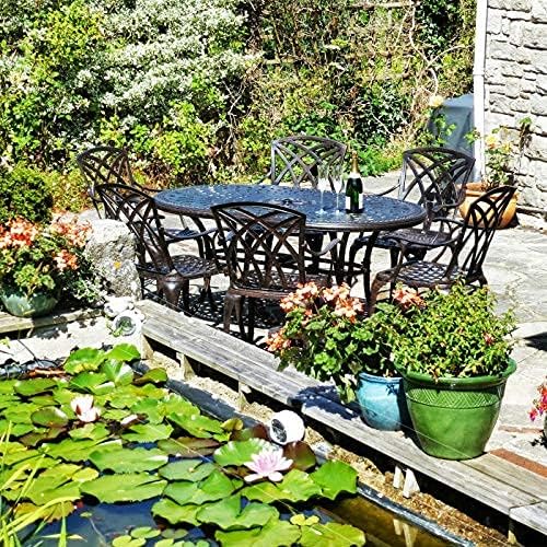 Lazy Susan June 6 Seater Oval Garden Table and Chairs Set, Maintenance