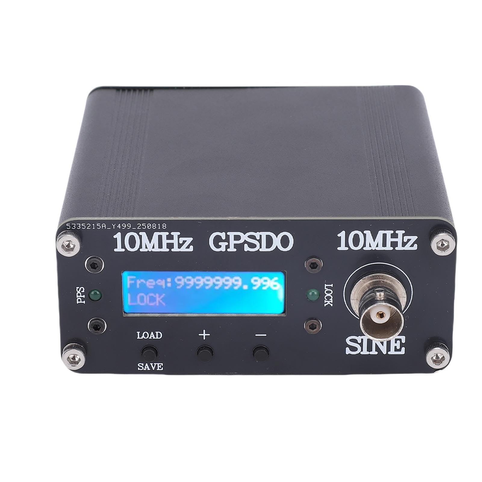 Jectse Oscilador Disciplinado GPS Portátil, Reloj GPSDO OCXO 10MHz Fuente de Señal Salida Cuadrada DC12V
