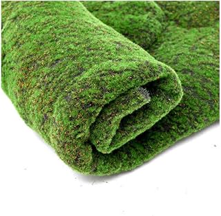 Artificial Moss Mat Foldable Artificial Grass 1X1M Synthetic Grass Mat Landscape Flocking Turf Green for Patio Garden Lawn ASDFGHT (Color : F, Size : 1X1M)