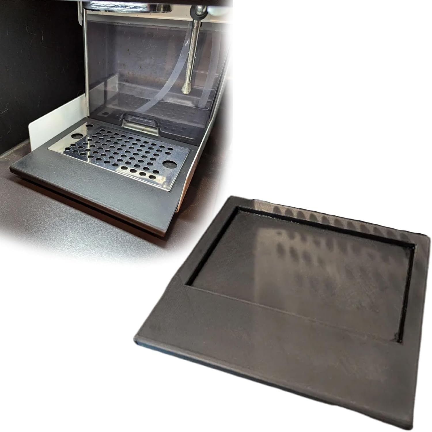 Low Profile Drip Tray compatible with Gaggia Classic Pro, Slim Replacement Accessory with Enhanced Cup Space