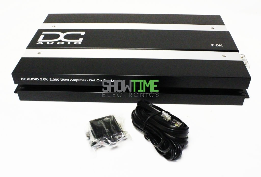DC Audio DC2.0K-A3 2000W RMS 14V Mono Class D Car Audio Amplifier/Amp+Bass Knob