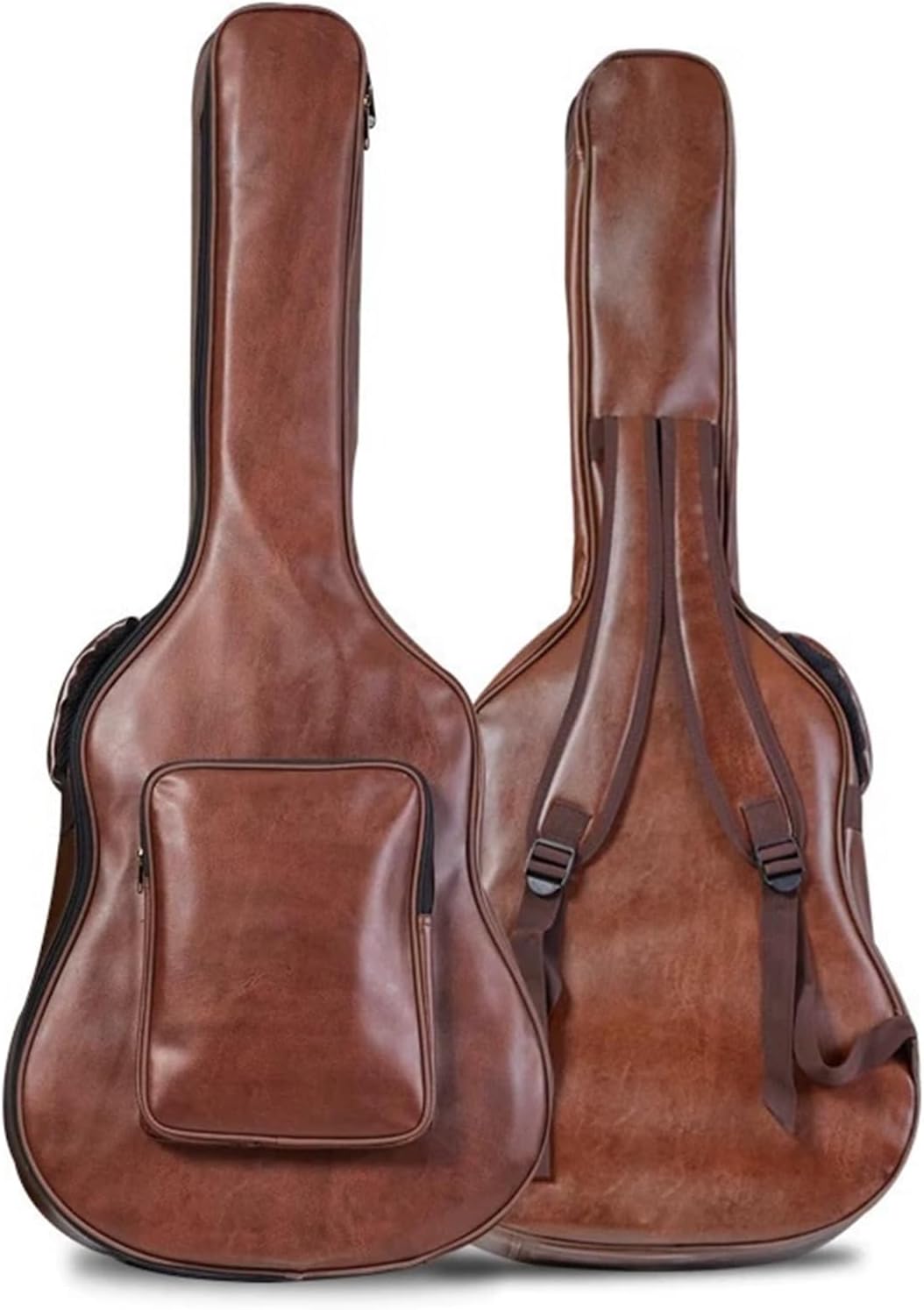 41 Inch Acoustic Guitar Bag,Water-Resistant Lightweight Acoustic Guitar Case 0.5 In Extra Thick Sponge Padded for Acoustic Classical Guitar Large Front Pocket & Ergonomic Straps
