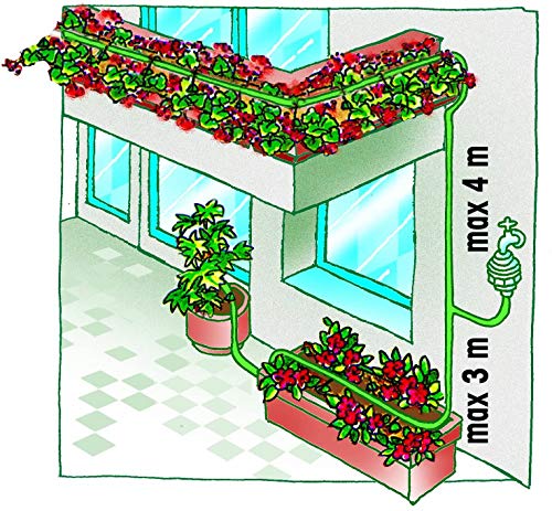 Blumat Automatic Watering System for 5 Plants (Starter Kit)| Fully Automatic Drip Irrigation Kit | No electricity, No Batteries required | Garden, Patio, Hanging Baskets, Raised Bed, Greenhouse | Sustainable Outdoor System - Thumbnail 3