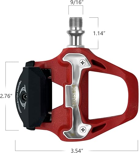 Miniatura 6 de Pedales de bicicleta de carretera SPD-SL de fibra de carbono con tacos de 3 pernos