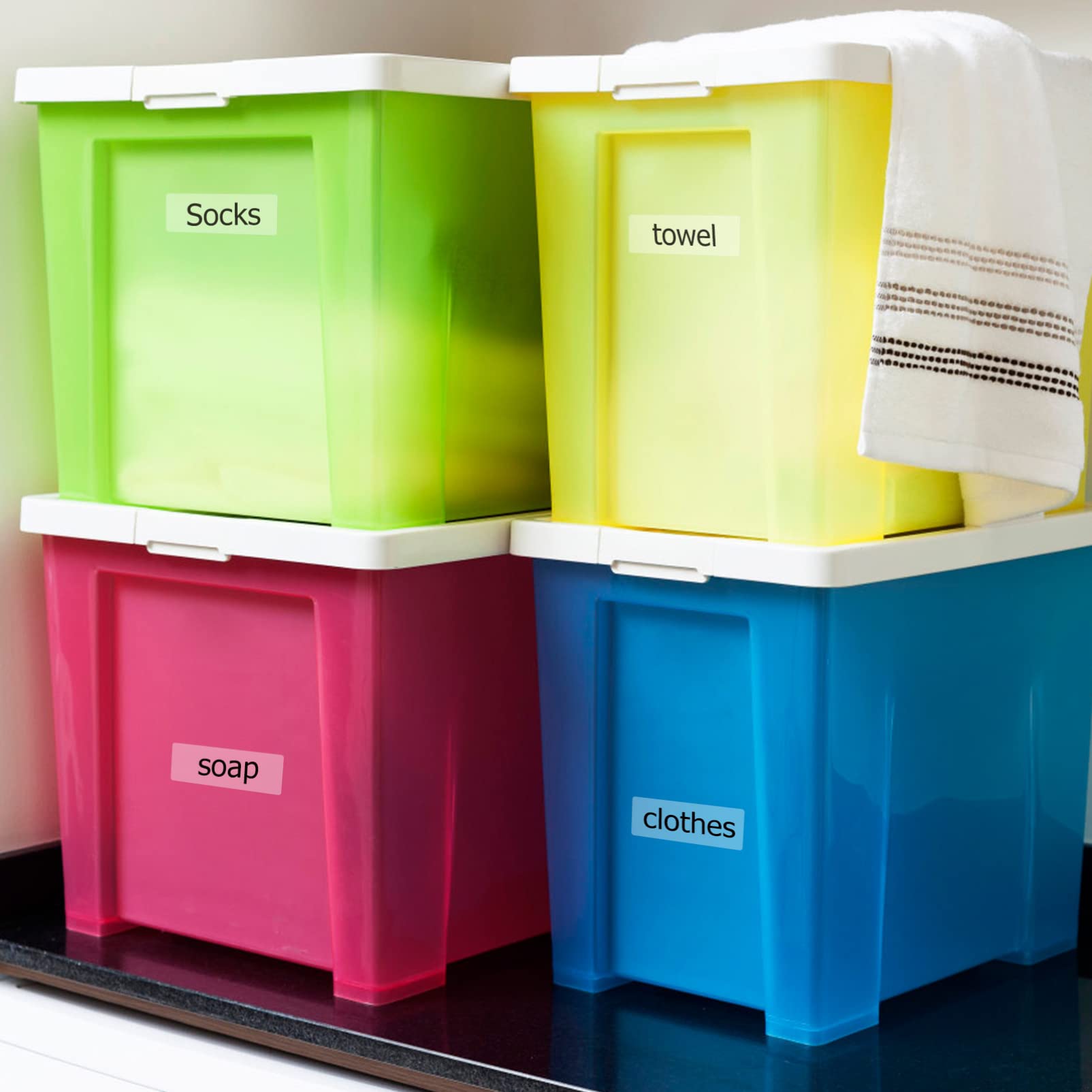 MAGICLULU 2 Rollos De Etiquetas Adhesivas Para Uso Doméstico Y Comercial Pegatinas Lisas.