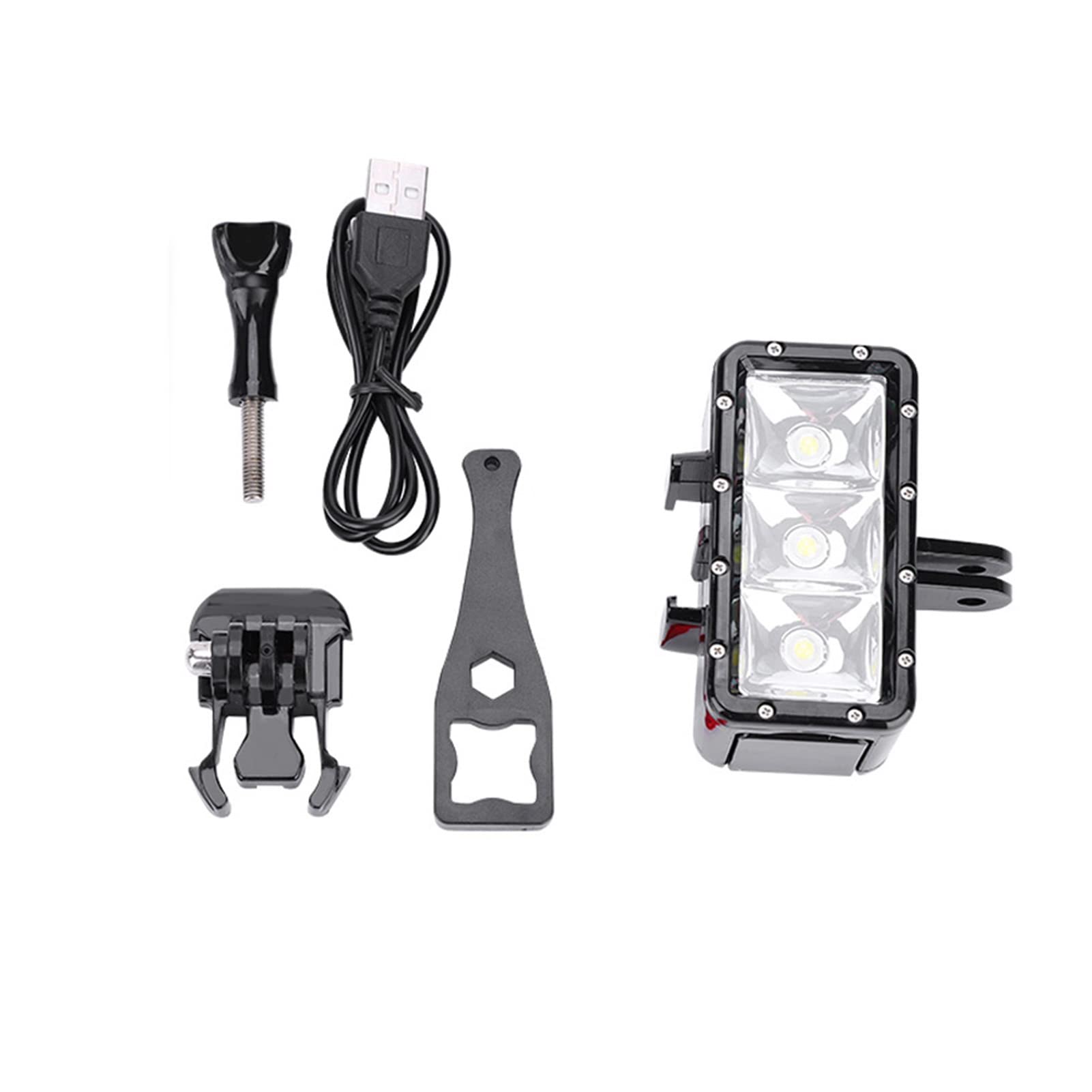 Akozon Lampada di Riempimento Mini Luce Video a LED per Immersione Subacquea Impermeabile 30M 98 4Ft per Fotocamere e Action