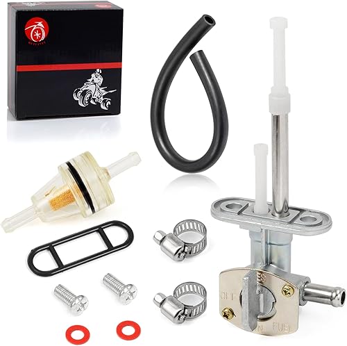 Válvula de combustible Petcock de 0.315 in compatible con YAMAHA Raptor 660 660R YFM660 YFM660R 2001 2002 2003 2004 2005 5LP-24500-01-00