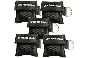 CPR Face Shield Mask Keychain | CPR Face Shields 5-Pack for First...