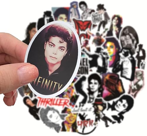 Miniatura 3 de Paquete de 50 calcomanías para cantante, calcomanías clásicas populares para equipaje, botella de agua, laptop, teléfono, patineta, refrigerador,