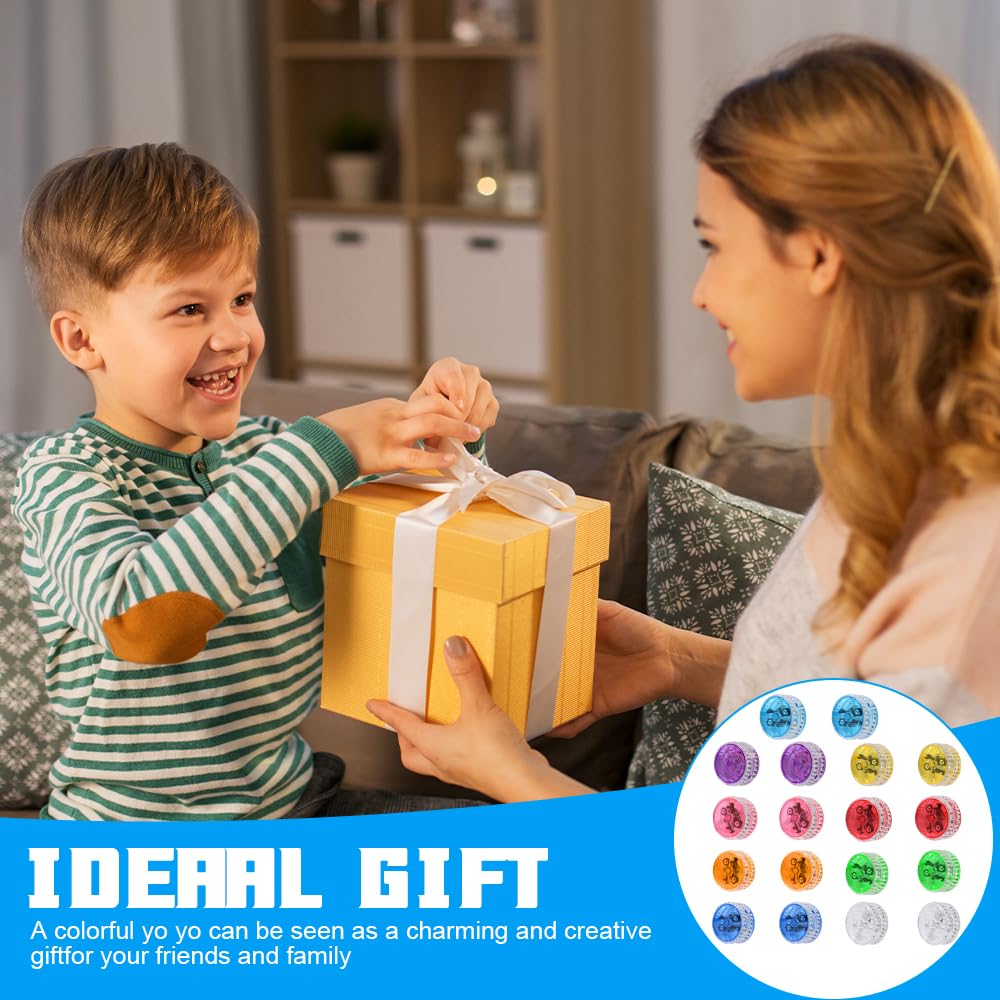 18 Piezas Yoyo, Divertido Yoyo Niños, Luminoso Regalos Cumpleaños Niños Colegio LED Fiestas Infantiles y Principiantes
