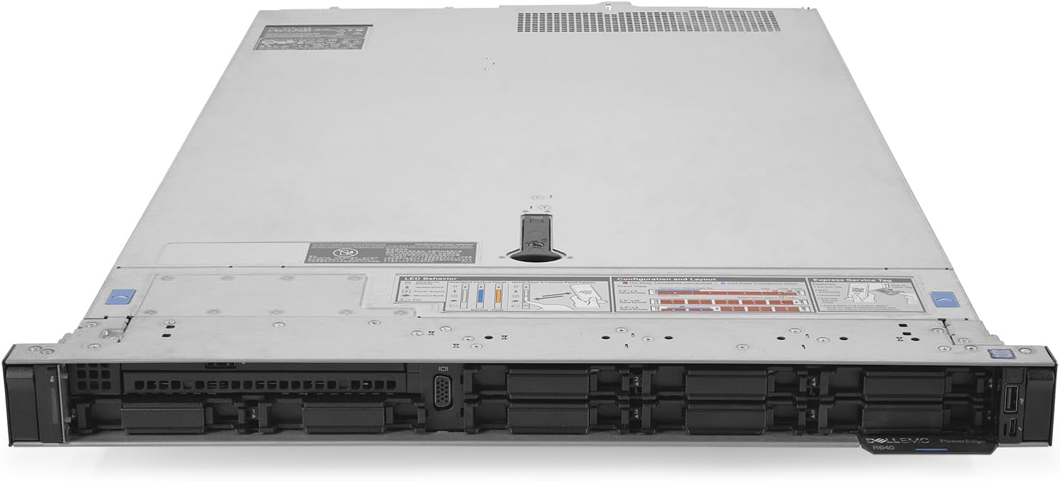 Dell PowerEdge R640 Server Top View with Cover Removed