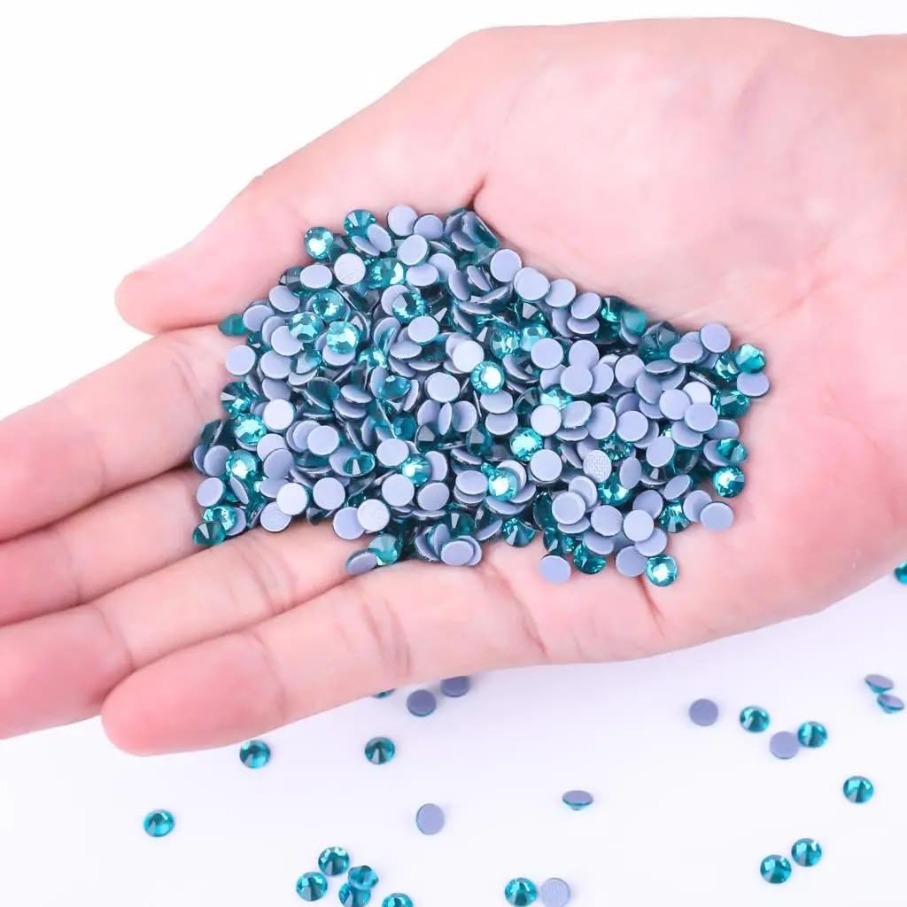 Strasssteine Große Tasche, große Verpackung, Hotfix-Strasssteine, Glas mit Flacher Rückseite, for Aufbügeln for Hochzeitskleid-Dekorationen(5,SS30-2880pcs)