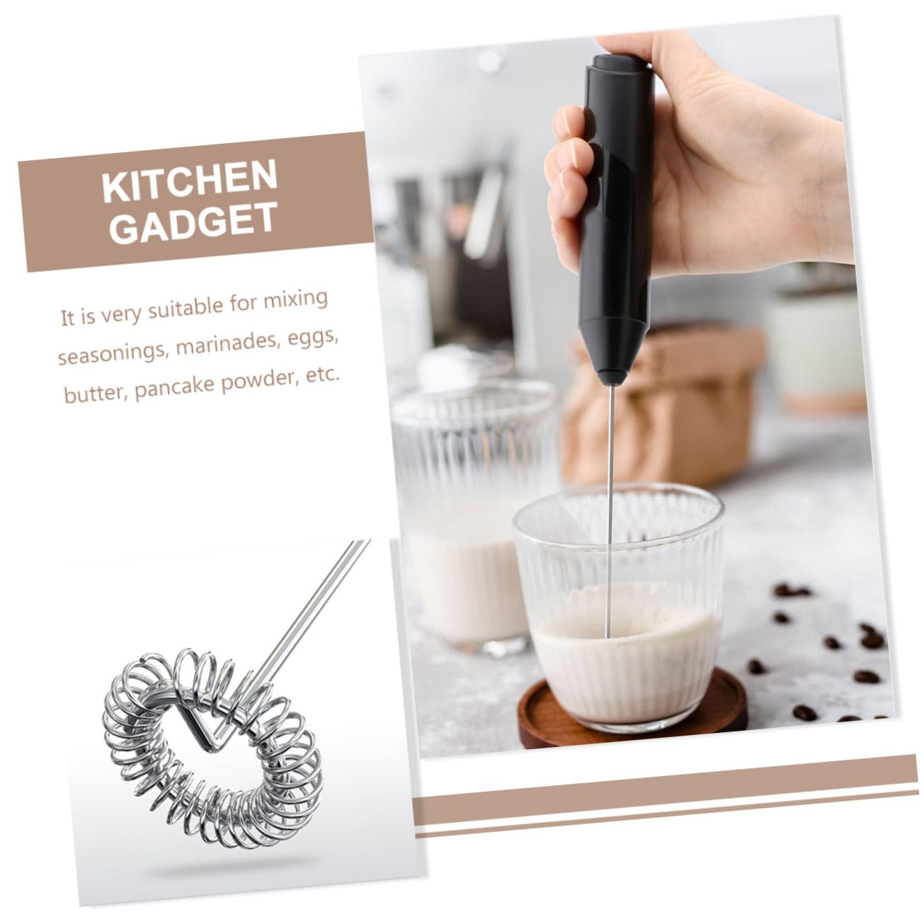 STOBAZA 2pcs Cordless Electric Hand Mixer Multi-speed Blender for Effortless Whisking for Baking Cooking Whipping Handheld Kitchen Utensil