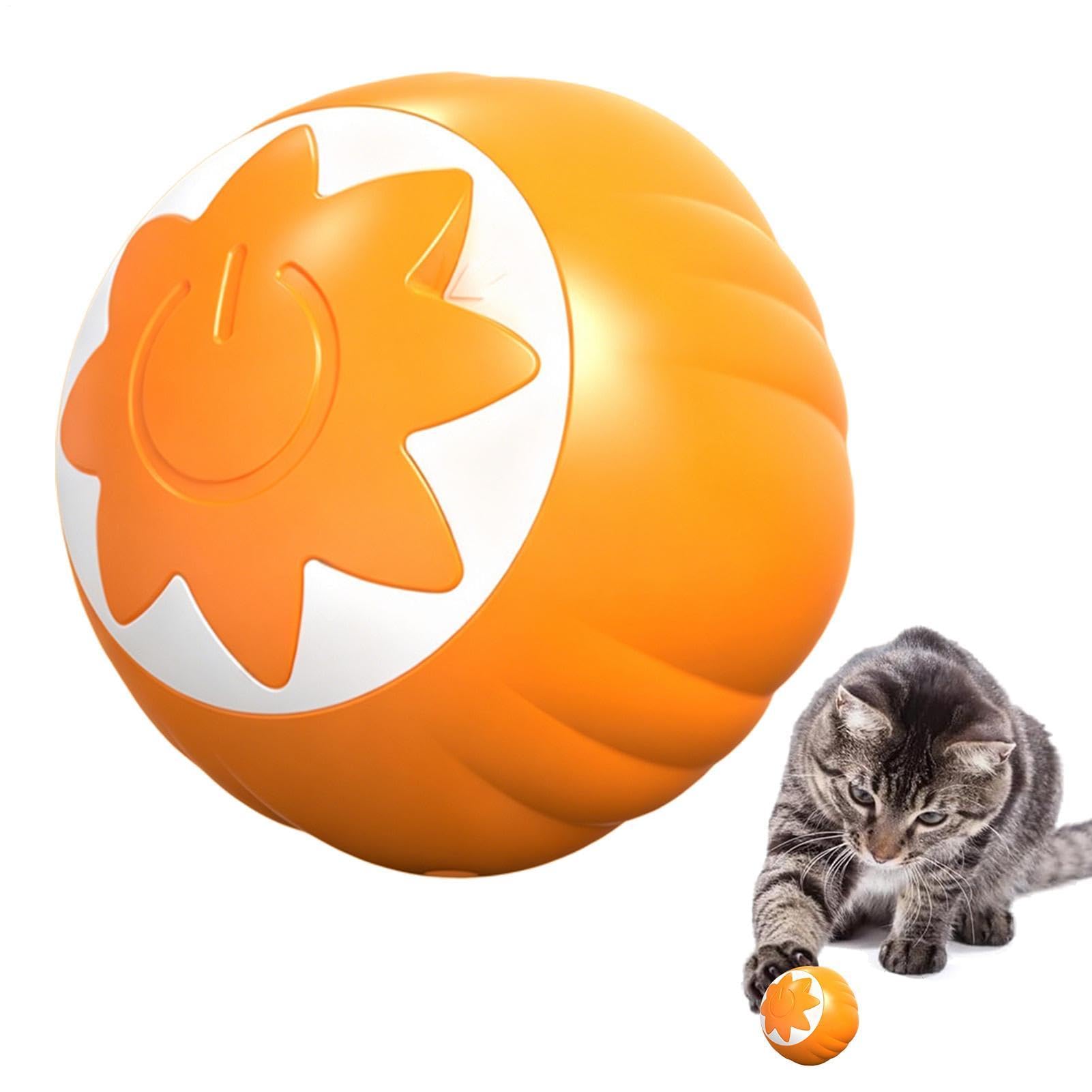 Juguete de bola rodante para gatos que soluciona el aburrimiento en casa