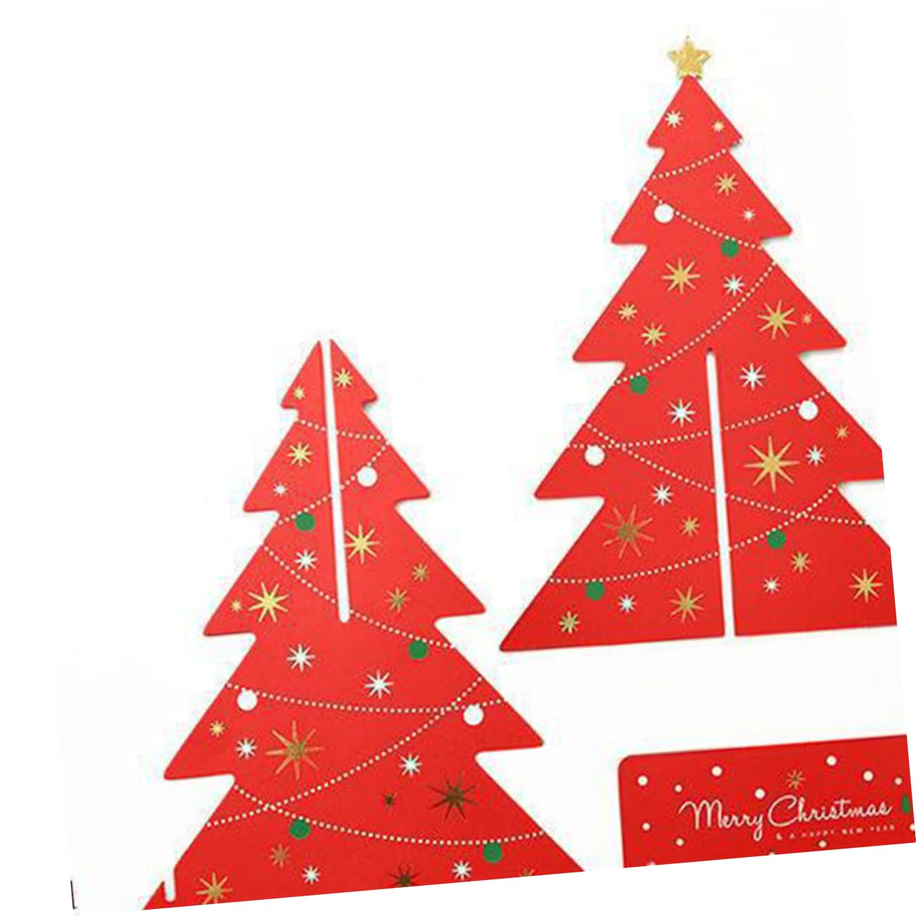 EXCEART 12sätze Weihnachtskarten Kreative Farbenfrohe Grußkarten Mit Weihnachtsbaum-design Für Festliche Anlässe Inklusive Umschläge Für Familie Und Freunde