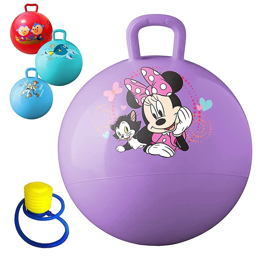Jumping Hop Ball Big Bouncer Ball with Pump for Kids Playing Toy Handles, Sit & Bounce, Space Hopper, Kangaroo Bouncer, Jumping Ball Hopper Jump Ball (Multicolour)