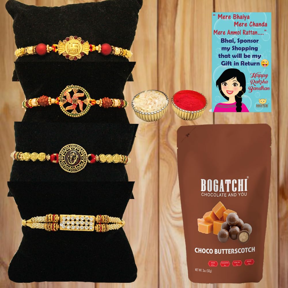 See full amazon price history chart for BOGATCHI Rakhi Combo - Rakhi Chocolates Free with Rakhi for Brother Set of 4 Unique Gold Plated Rakhi + Free Roli Chawal and Rakhi Story Card BOGATCHI Rakhi Combo - Rakhi Chocolates Free with Rakhi for Brother Set of 4 Unique Gold Plated Rakhi + Free Roli Chawal and Rakhi Story Card (B07VCYDDCC) Amazon Price History, Amazon Price Tracker