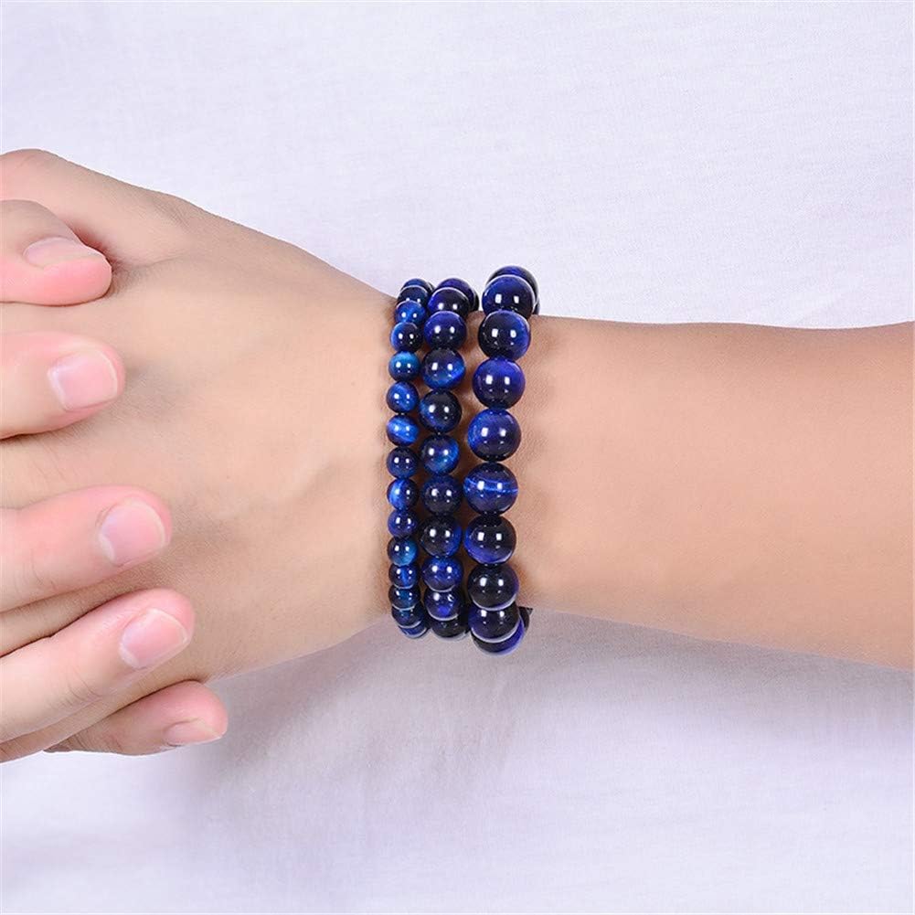 Bracciale in pietra occhio di tigre blu