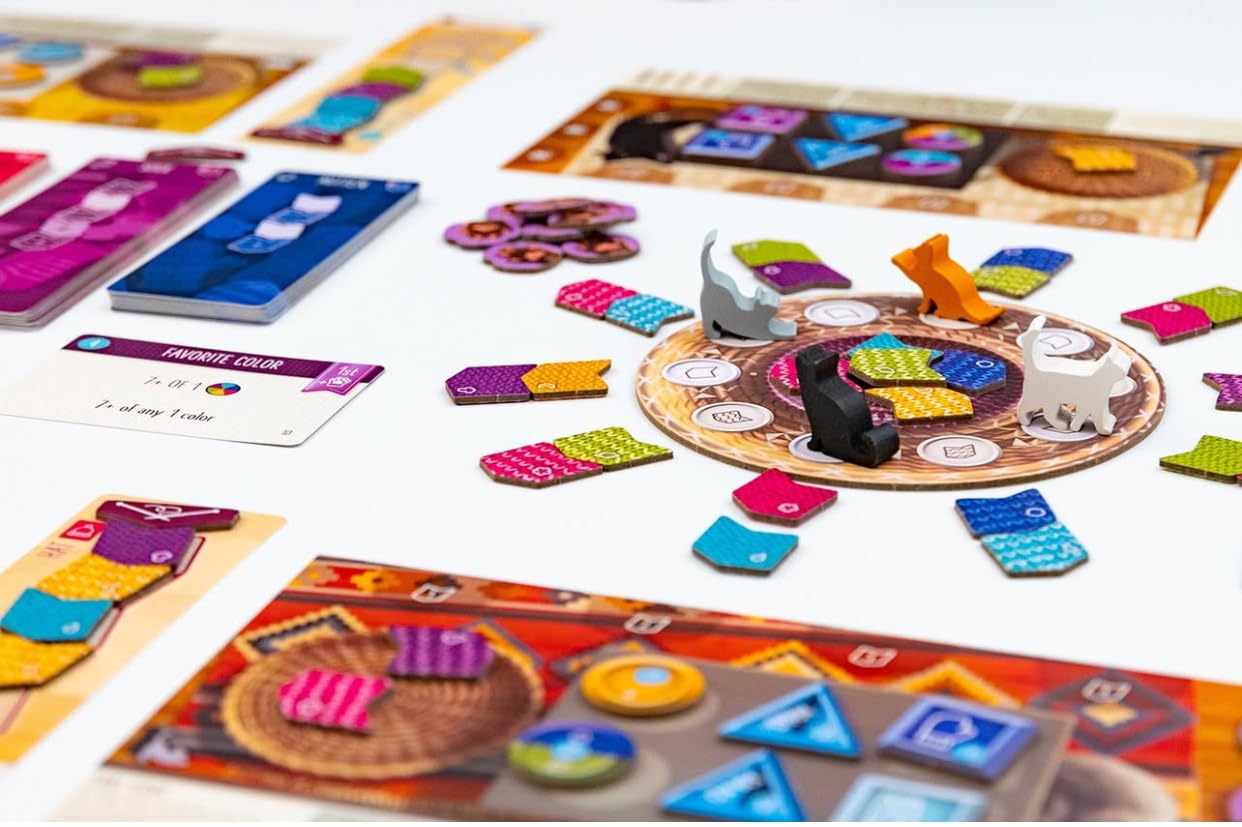 KNITTING CIRCLE Gioco da Tavolo, Piazzamento Tessere, in Italiano, Little Rocket Games