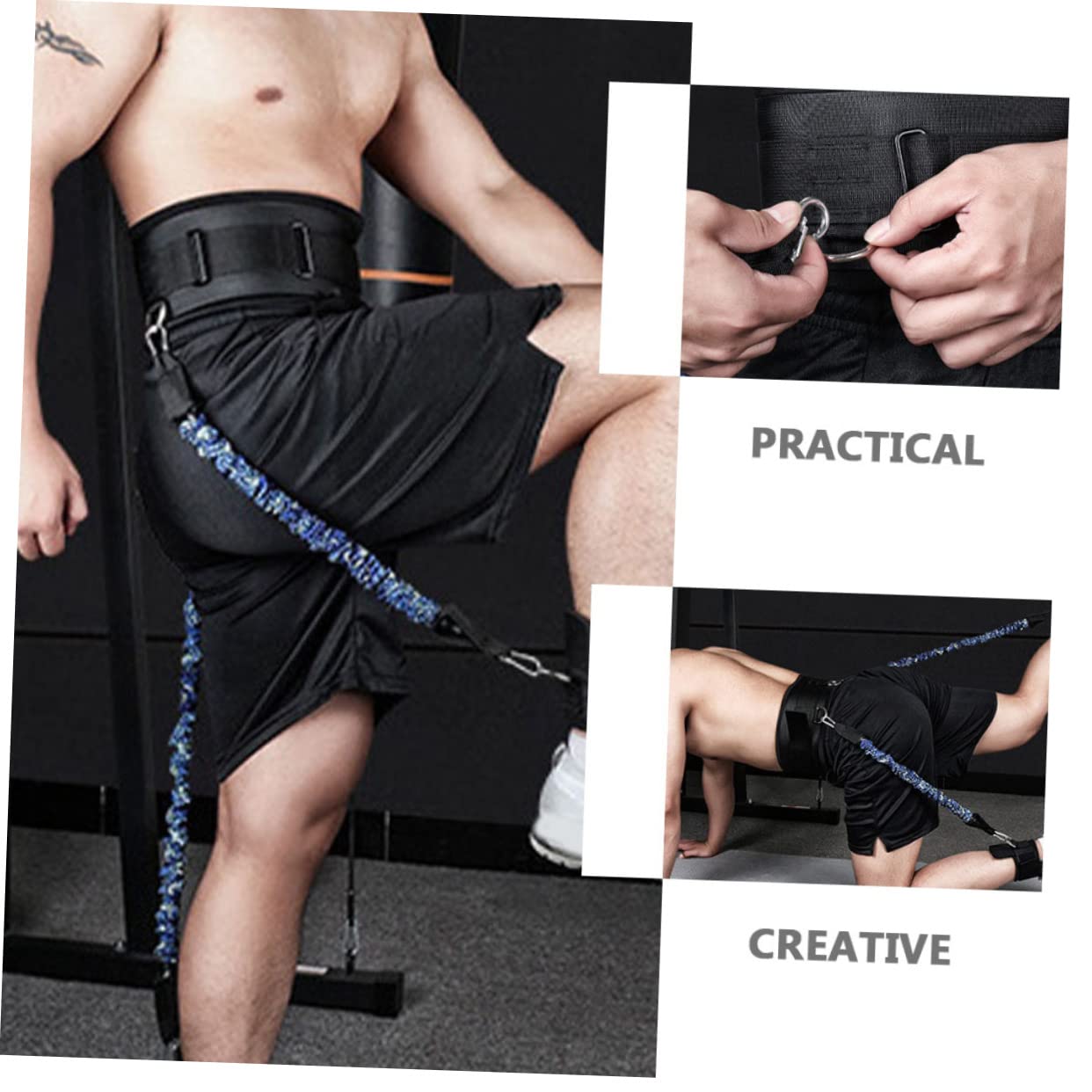 Toddmomy Widerstandsband für Beine mit Verstellbaren Knöchelriemen Tragbares Fitnessgerät für Beintraining Basketball und Lauftraining Geeignet für Männer und Frauen Aller Altersgruppen