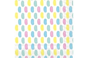 Boston International 3-Ply Party Cocktail Jelly Bean Pattern Paper Napkins