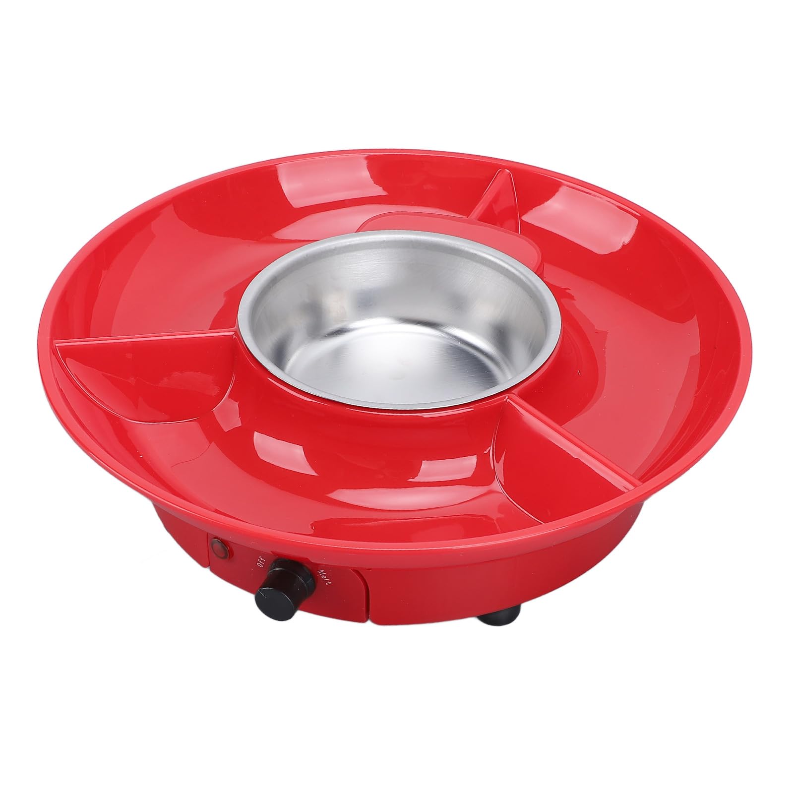 Electric Chocolate Fondue Pot Set 10 Forks 2 Gears 25W Melting Small Pot Party Wedding Date (US Plug 110V)