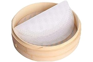 Stohua Reusable Silicone Steamer Liners for Bamboo Steamers (5-Pack)