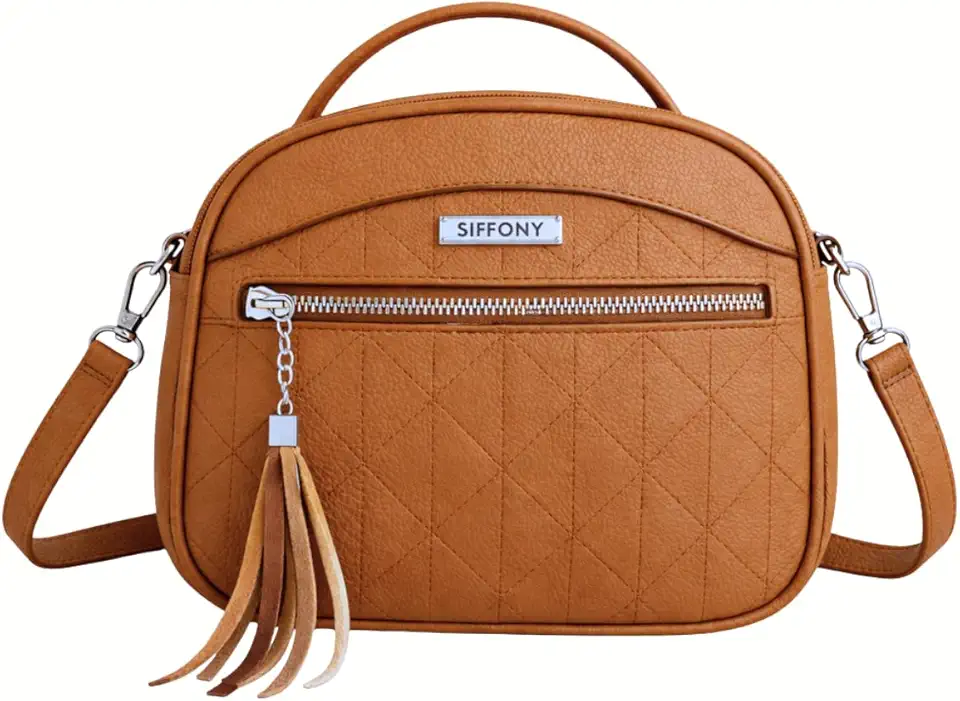 Bolsa Feminina Pequena Tiracolo Estilo Baú em Couro Sintético com Alça de Mão e Transversal removível e ajustável, Compacta e Versátil para o Dia a Dia, Trabalho, Passeio (Preto)