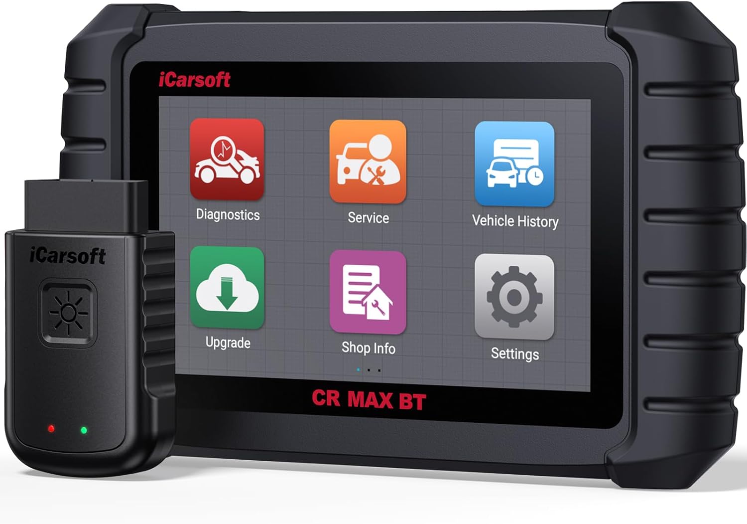 iCarsoft CR Max BT Wireless Scan Tool, OBD2 Diagnostic Touchscreen Scanner, 4-in-1 Live Graphing, Lifetime Free Update