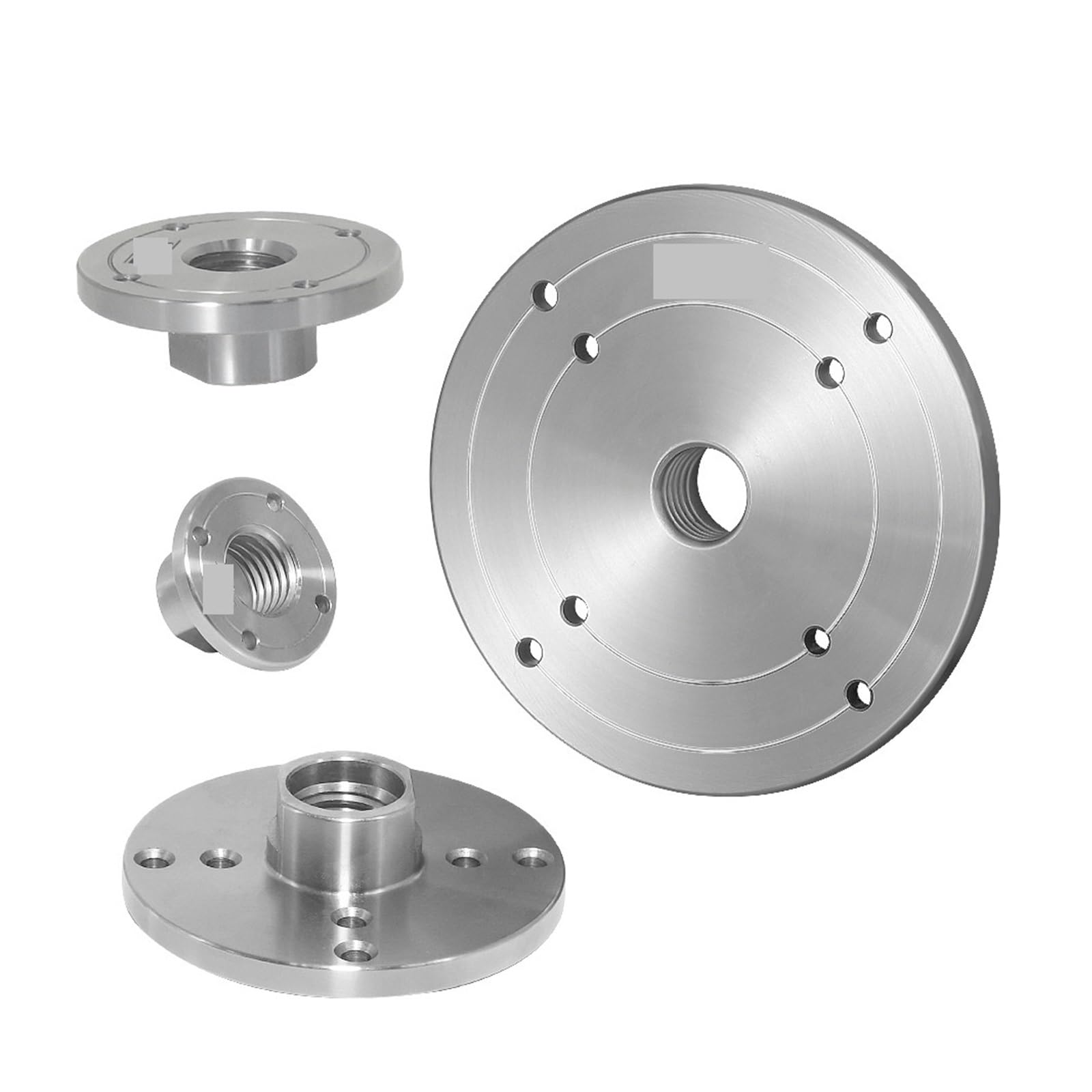 Wood Lathe Face Plate M33 M18 1 Inch Threaded Turning Chuck 2" 3" 4" 6" Flange Woodworking Faceplate Wear Resistance(100mm- 1Inchx8TPI)