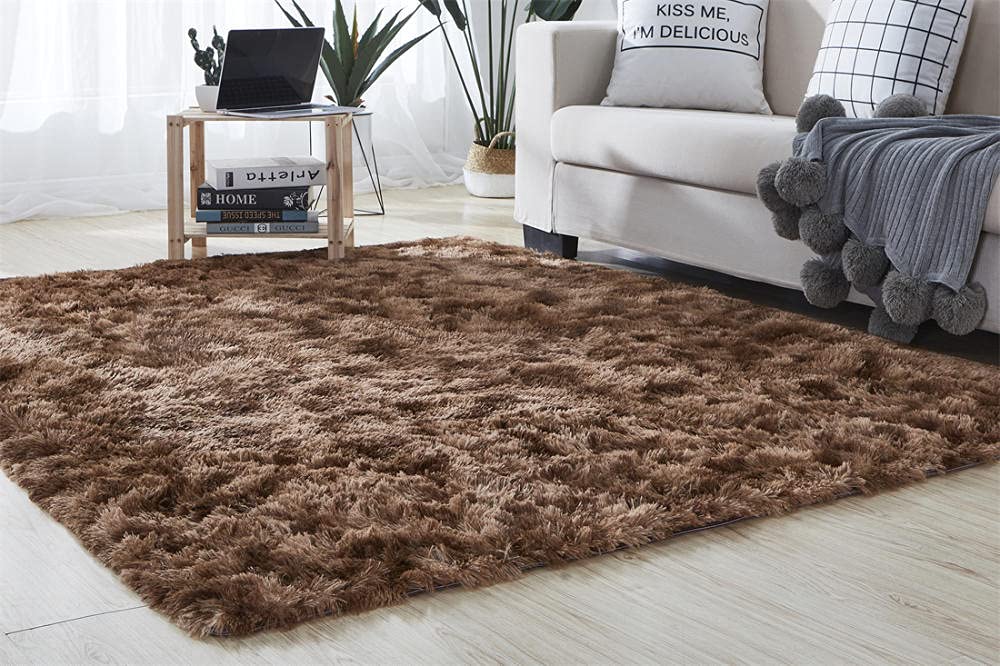 Alfombra De Felpa Para Sala Cuarto Antideslizante
