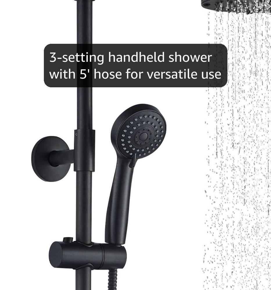 Amazon.com: Fennocasa Polaris 3 Rain Shower System, 8” Rainfall