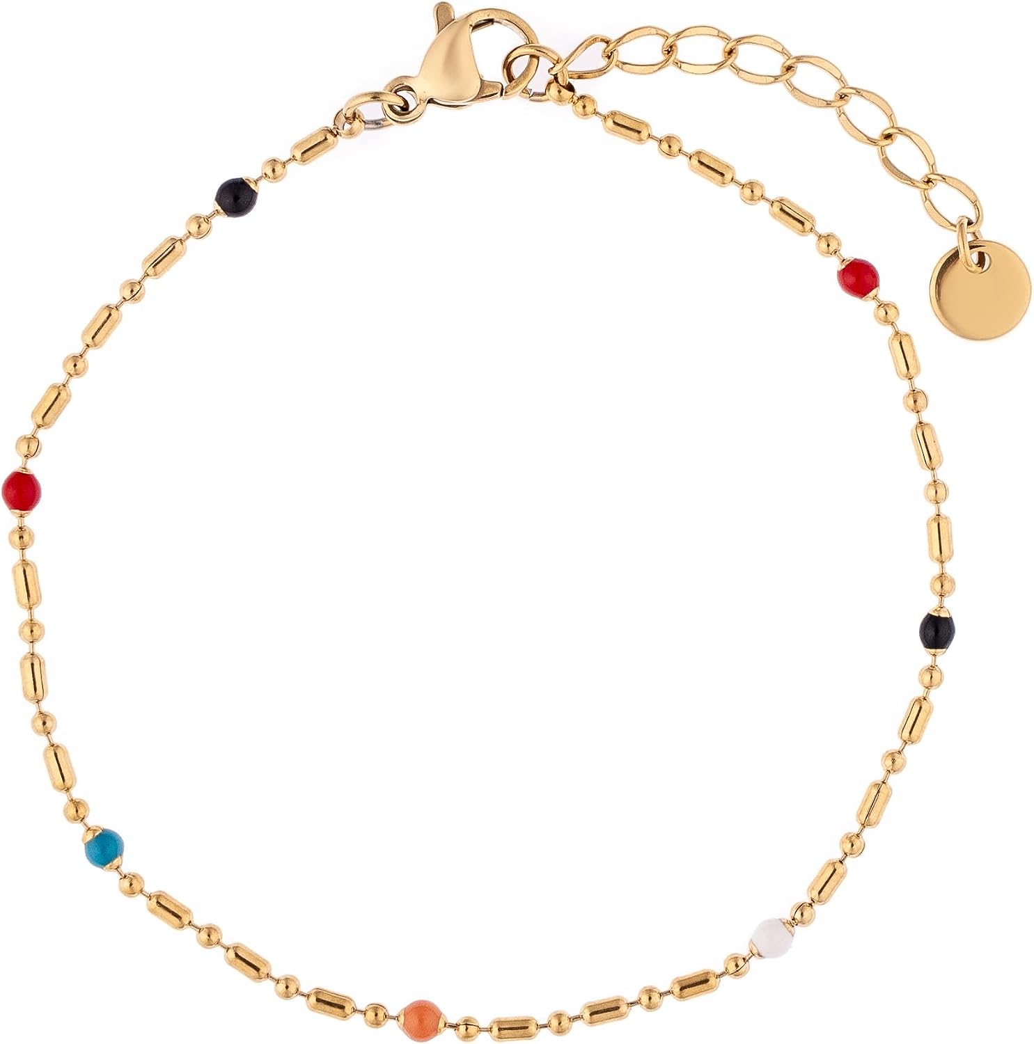 Waterproof Beaded Bracelets | | Tarnish Free Gold Jewelry | 18K PVD Plated | Accessories for Women | Bracelets for Women Trendy | Dainty Bracelets for Women