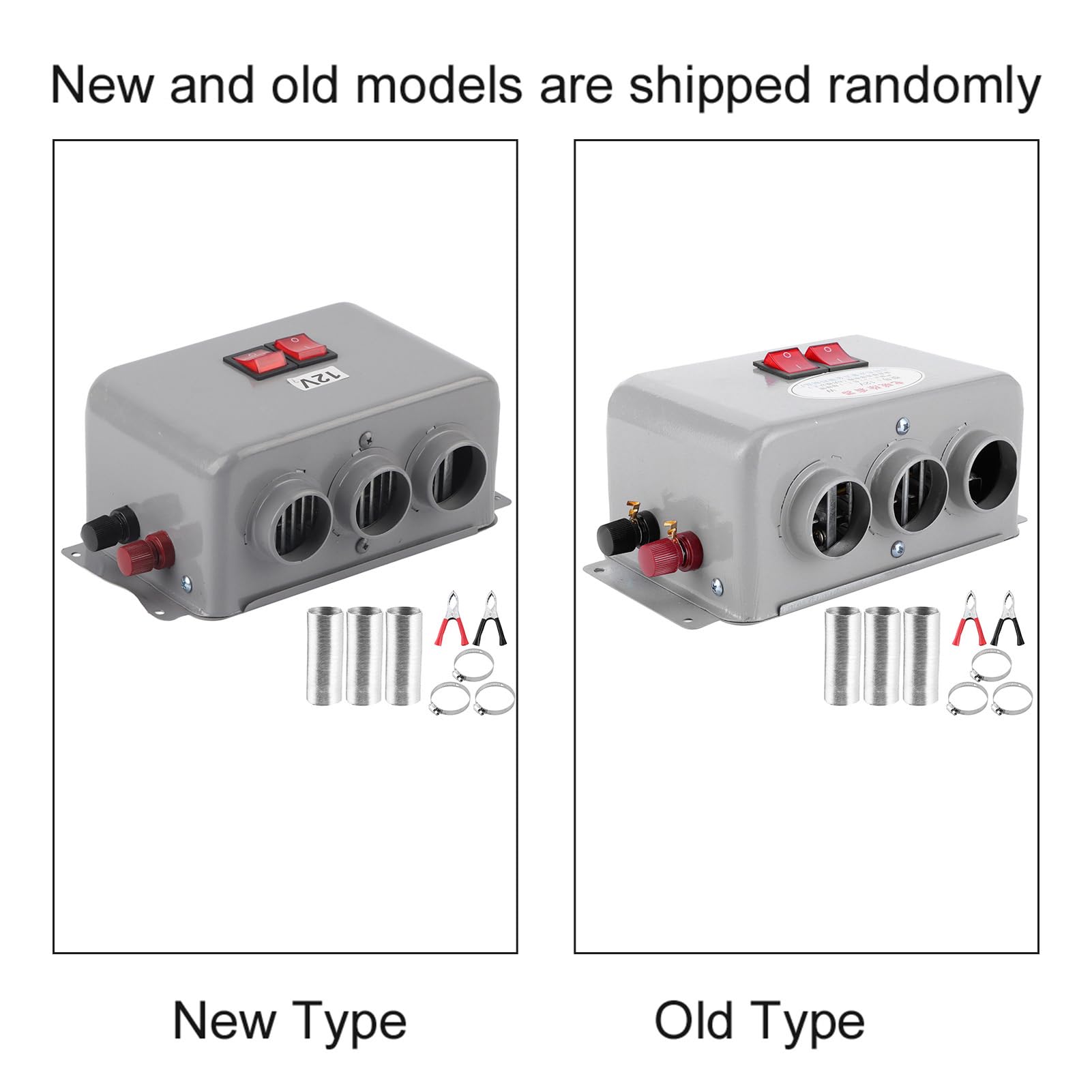 Riscaldatore Compatto per Auto 3 Fori 600W‑800W Inverno Riscaldamento Rapido Scaldino Antigelo Basso Rumore