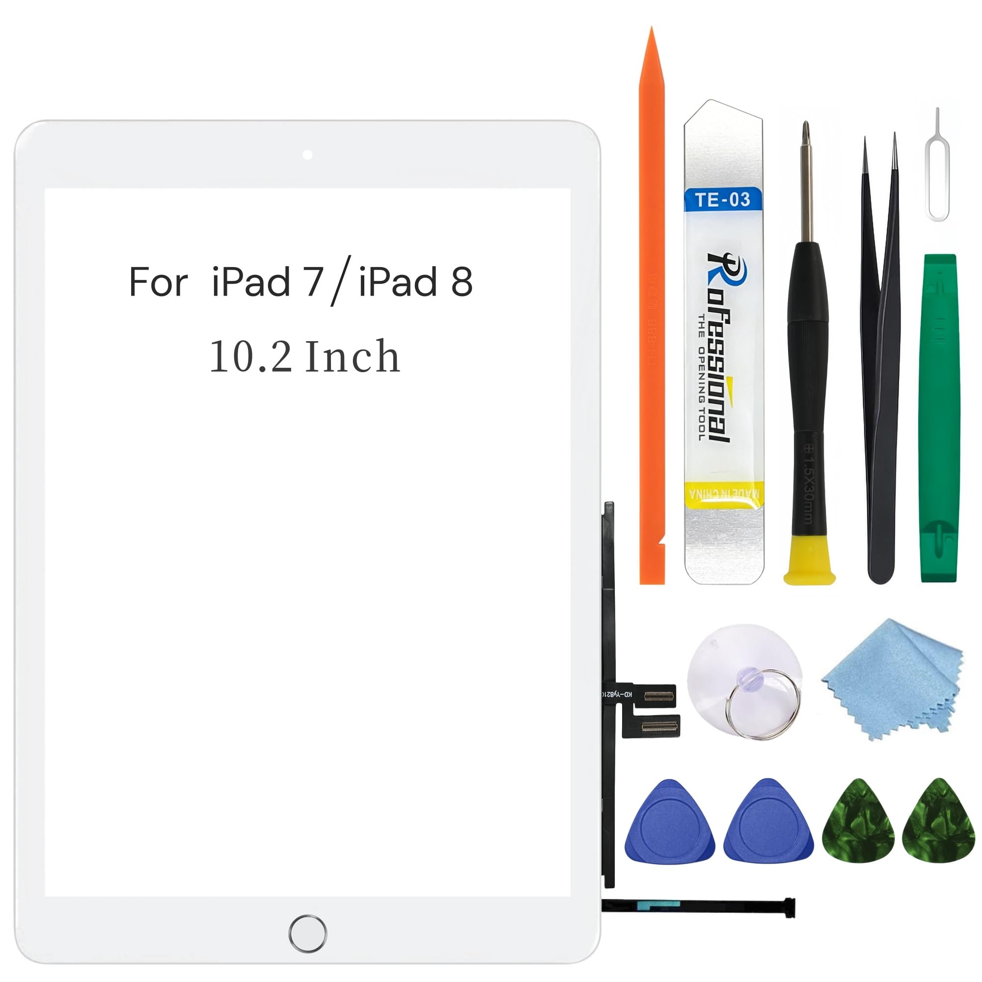 Amazon | ホワイト タッチパネル交換用 10.2インチ 2019 iPad 第7世代
